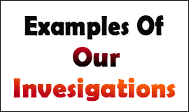 Examples Of Investigations Provided in Waltham Abbey