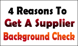 Reasons To Get A Supplier Background Check in Waltham Abbey