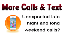 Receiving more texts and calls in Waltham Abbey
